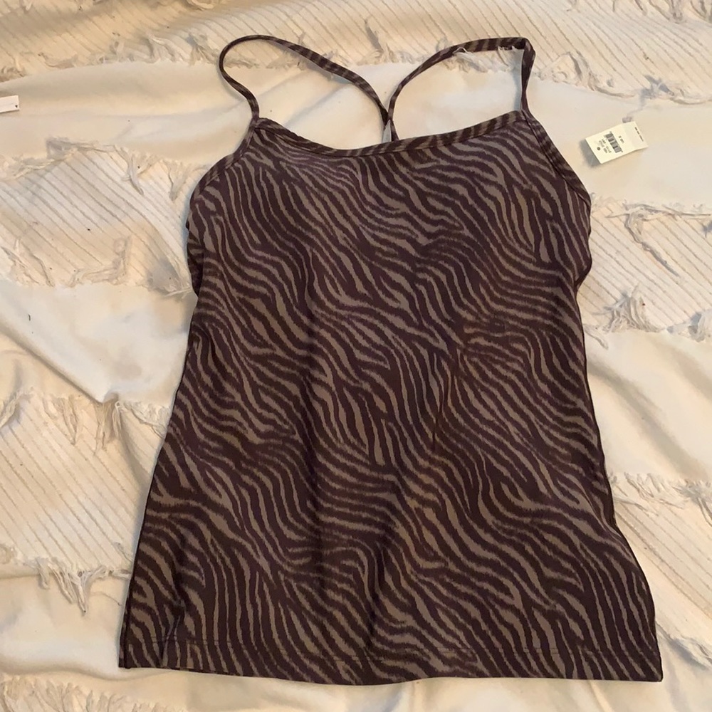 Built-in bra spaghetti strap tank
